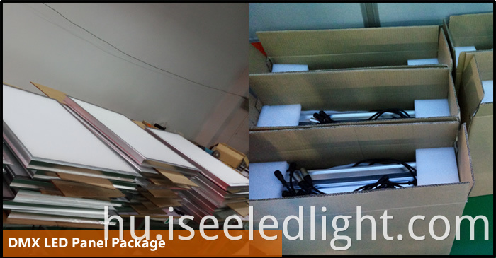 package of the dmx led panel light